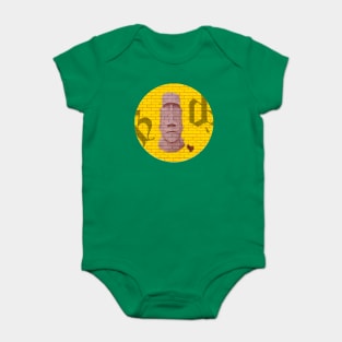 Easter Island Graffiti Baby Bodysuit